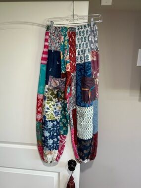 Kathmandu Patchwork Elastic Waist Harem Pant OS